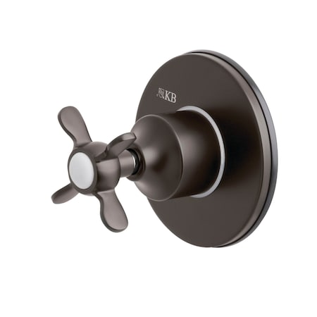Kingston Brass KS3035BEX Single-Handle Three-Way Diverter Valve with Trim Kit, Oil Rubbed Bronze KS3035BEX